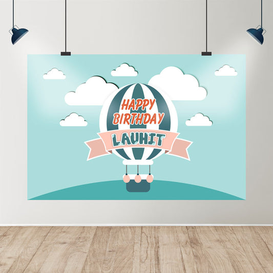 Hot Air Balloon Theme Customized Backdrop