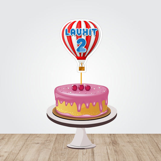 Hot Air Balloon Theme Customized Caketopper