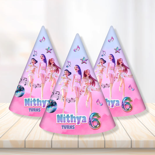 Kpop Demon Hunters Birthday Theme Classic Hat for birthday party