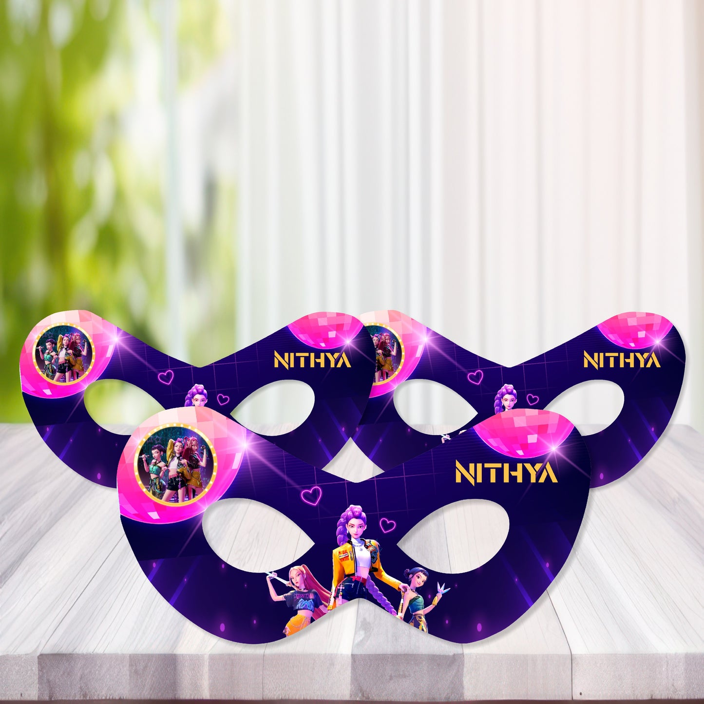 Kpop Demon Hunters Birthday Theme Eye Mask