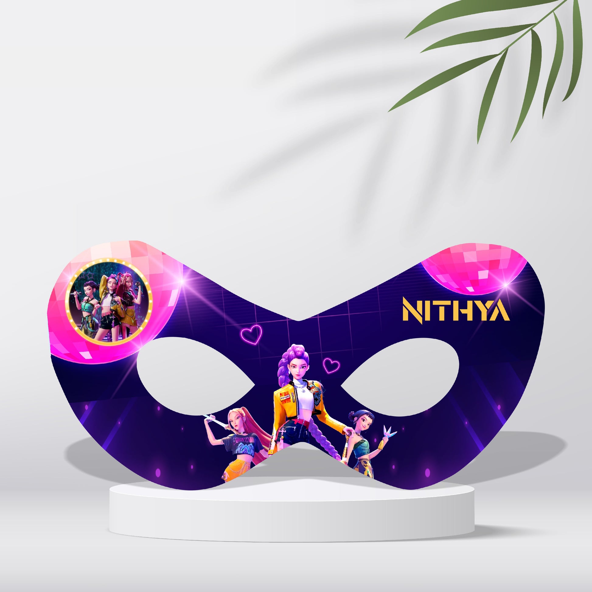 Kpop Demon Hunters Birthday Theme Classic Eye Mask For birthday Party