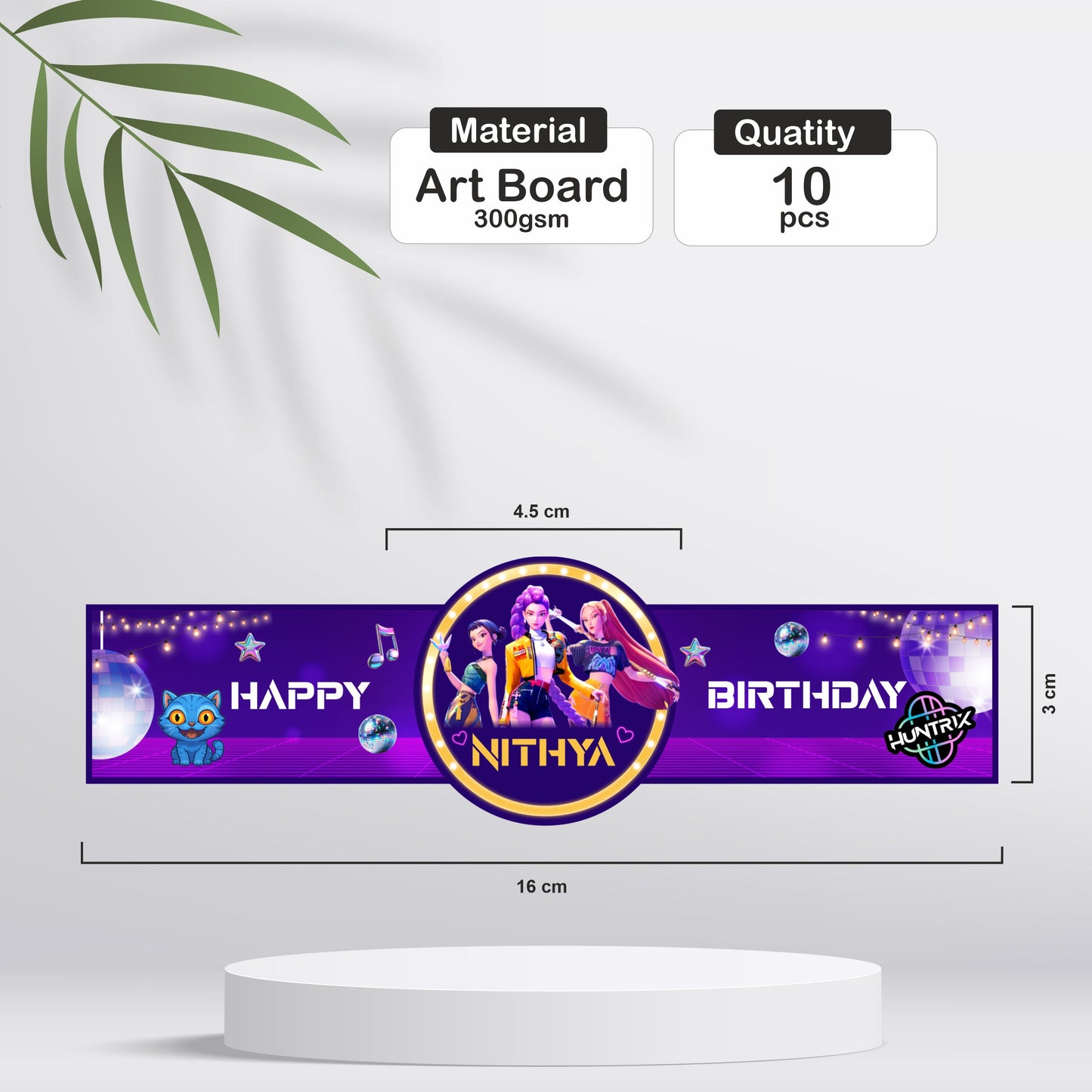 Kpop Demon Hunters Birthday Theme Hand Band