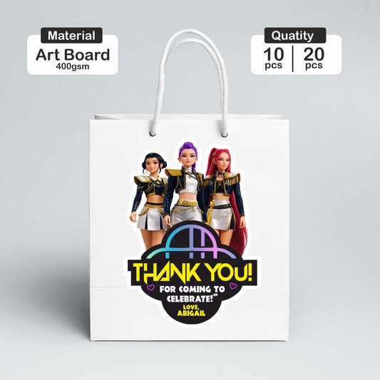 Kpop Demon Hunters Birthday Theme Regulor Customized Retrun Gift Bag