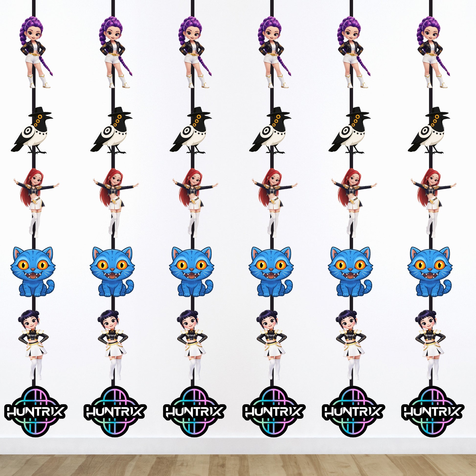 Kpop Demon Huners Birthday Theme danglers for birthday decoartion