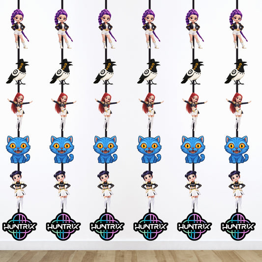 Kpop Demon Huners Birthday Theme danglers for birthday decoartion