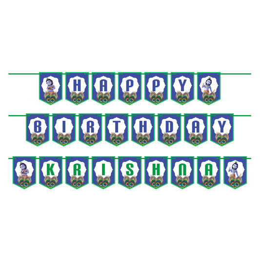Little Krishna Theme Personalized Bunting