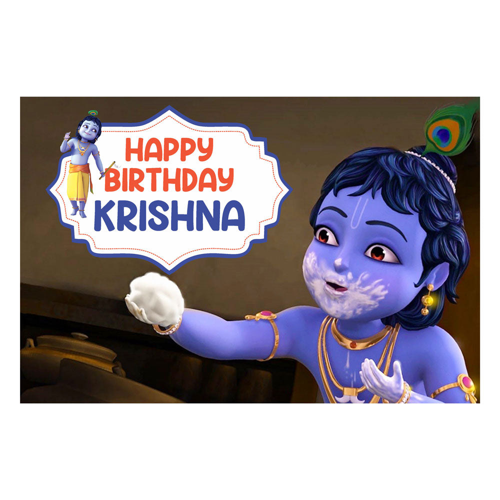 Little Krishna Theme Classic Backdrop