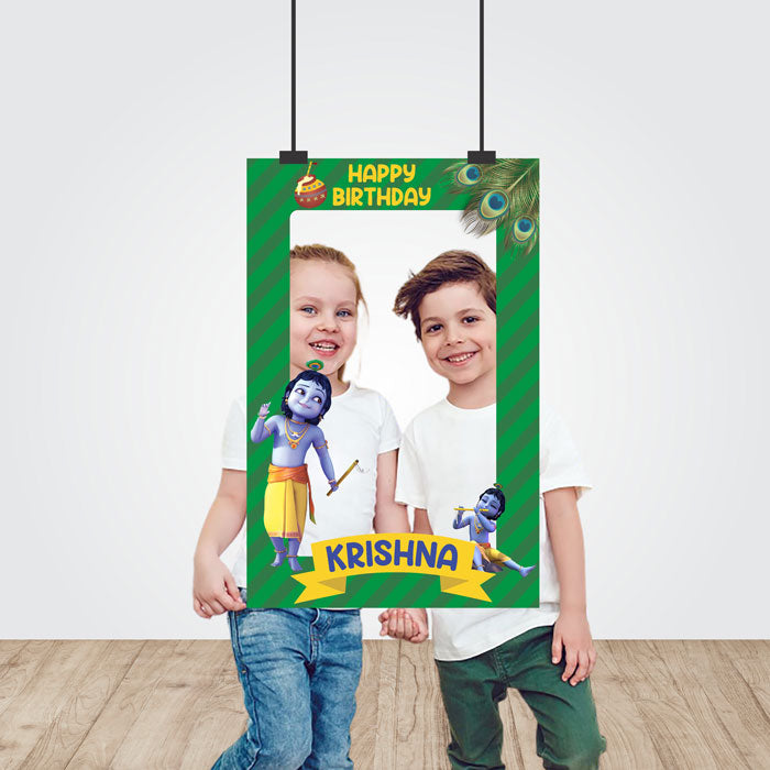 Little Krishna Theme Personalized Photobooth