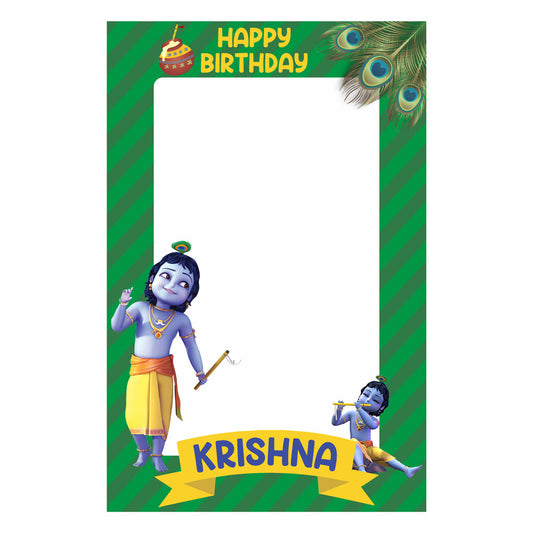 Little Krishna Theme Personalized Photobooth