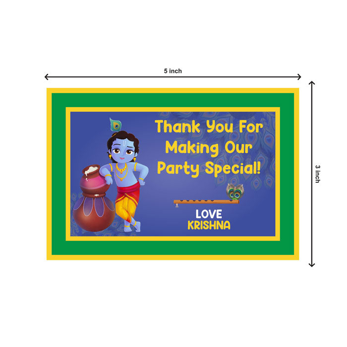 Little Krishna Theme Thank You Cards