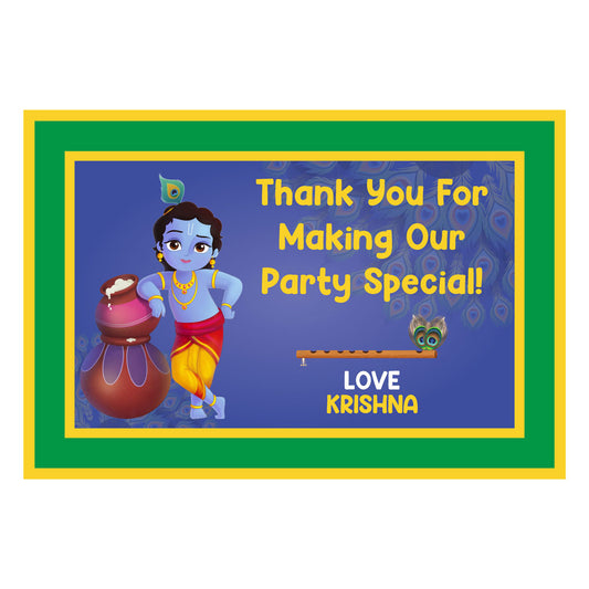 Little Krishna Theme Thank You Cards