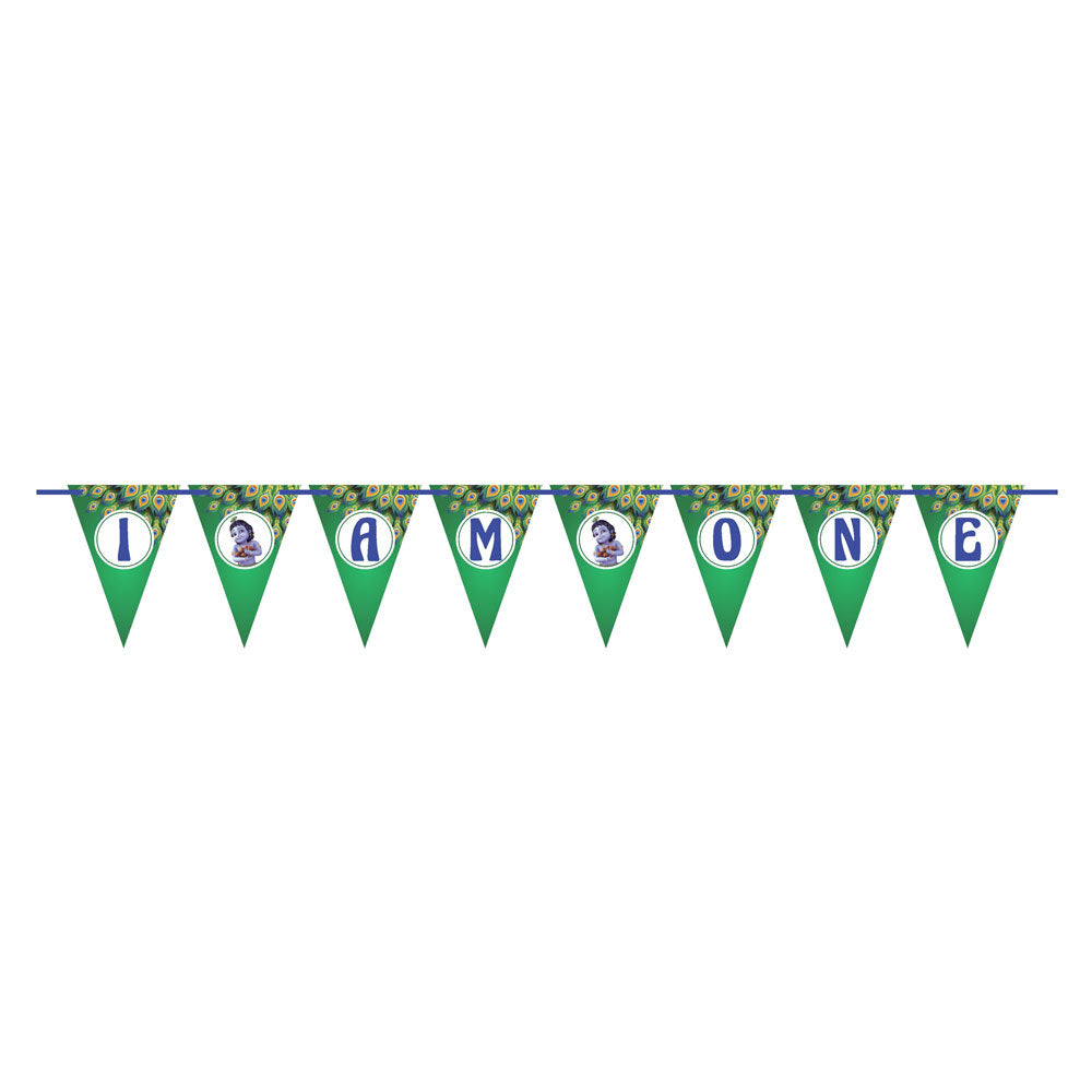 Little Krishna Theme Age Bunting