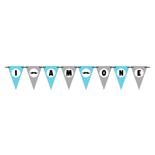 Little Man Theme Age Bunting