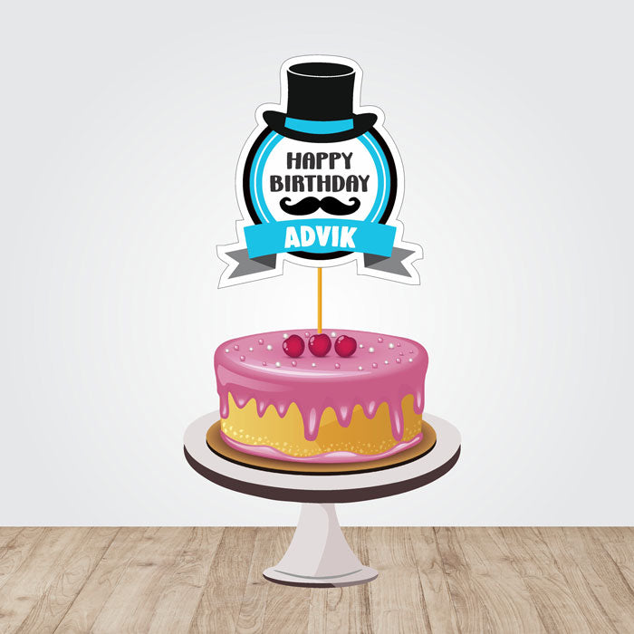 Little Man Theme Caketopper