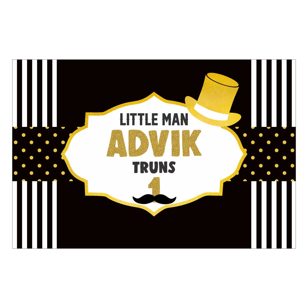 Little Man Theme Classic Backdrop