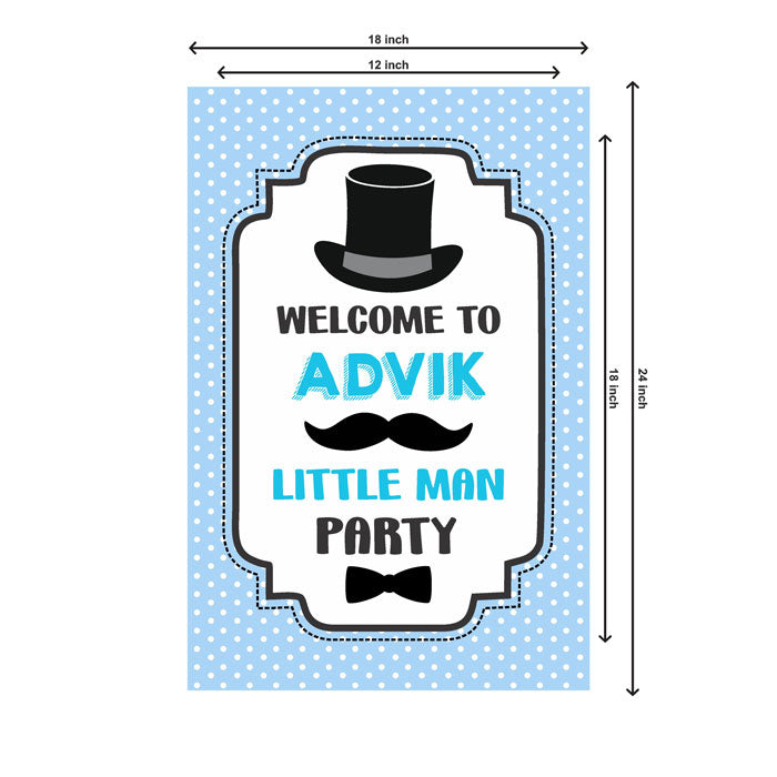 Little Man Theme Welcome Board