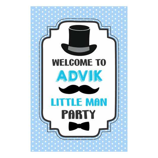 Little Man Theme Welcome Board