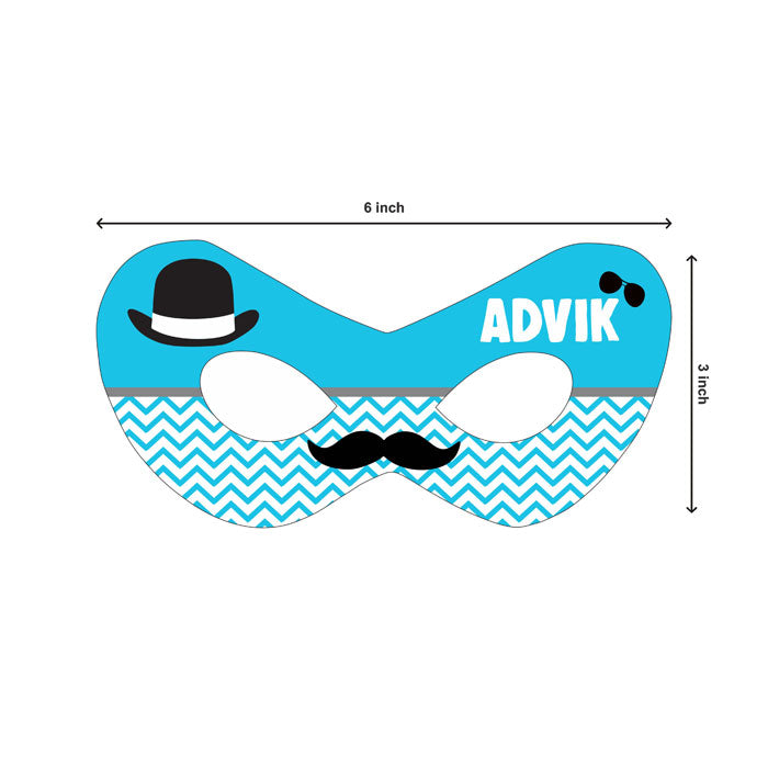 Little Man Theme Personalized Eye Mask
