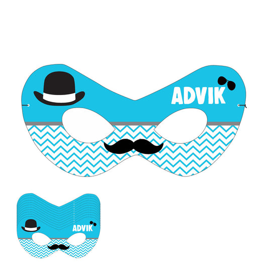 Little Man Theme Personalized Eye Mask