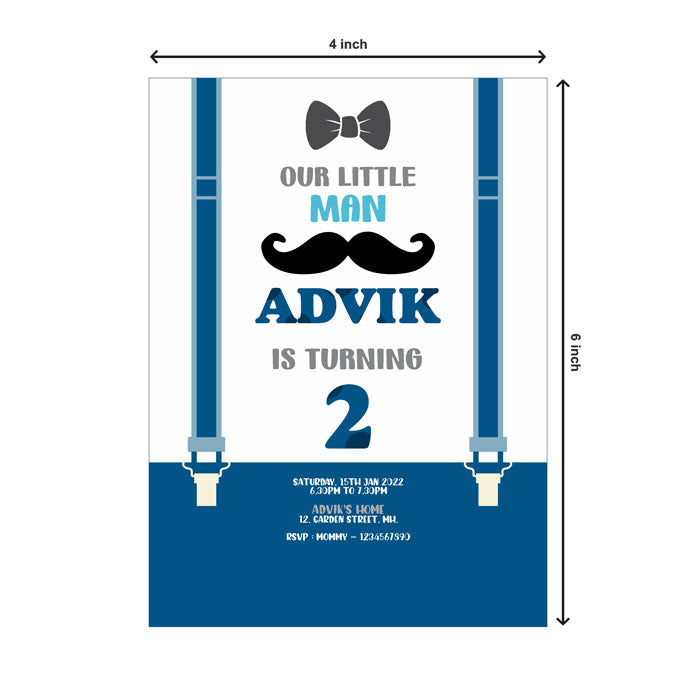 Little Man Theme Invite