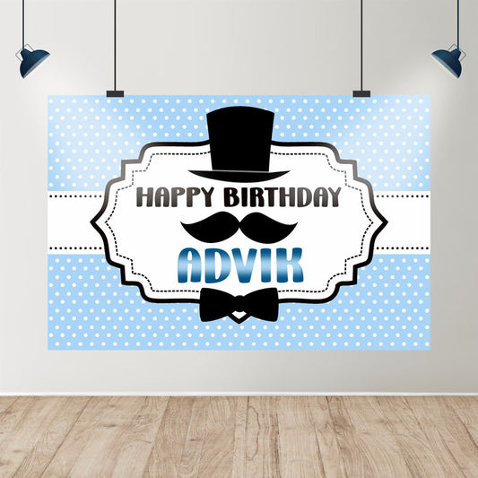 Little Man Theme Customized Backdrop