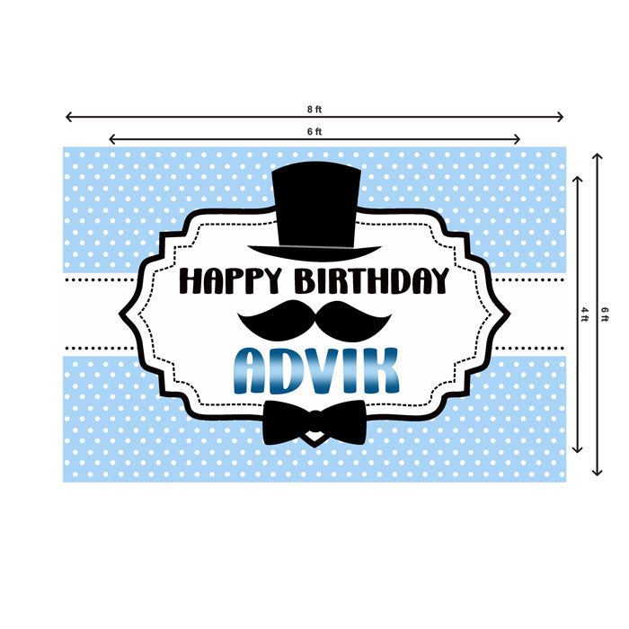 Little Man Theme Customized Backdrop