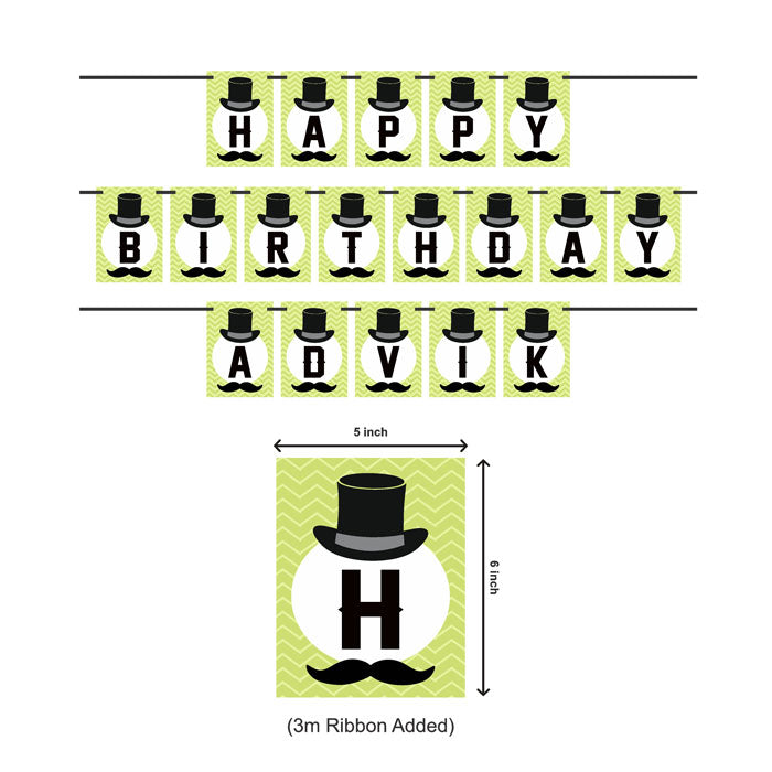 Little Man Theme Customized Bunting
