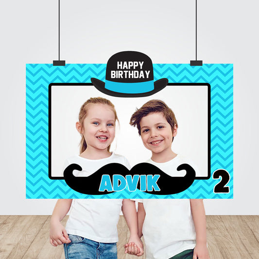 Little Man Theme Personalized Photobooth