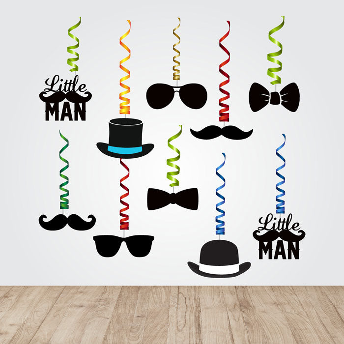 Little Man Theme Swirls