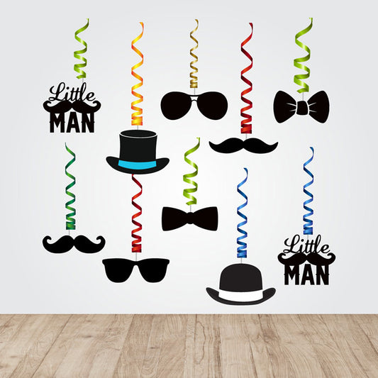 Little Man Theme Swirls