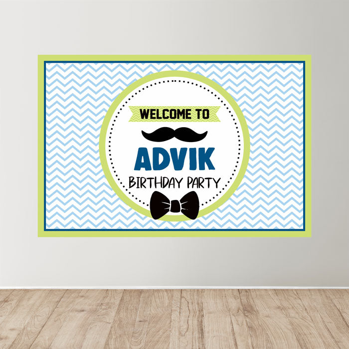 Little Man Theme Personalized Welcome Board