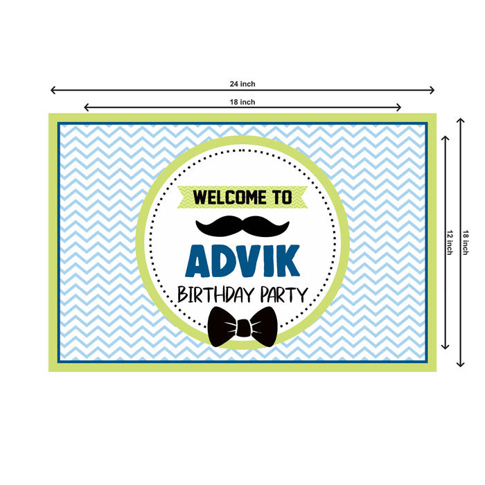 Little Man Theme Personalized Welcome Board