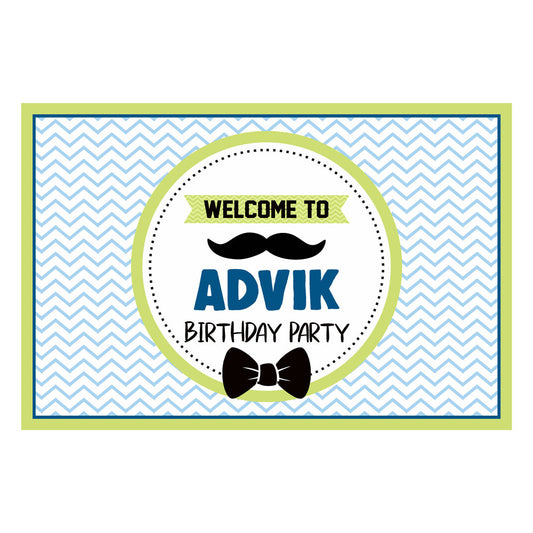 Little Man Theme Personalized Welcome Board