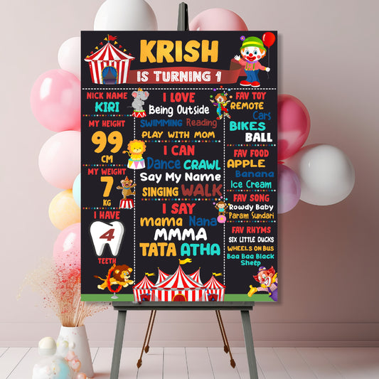 Carnival Theme Chalkboard
