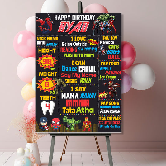 Avengers Theme Chalkboard