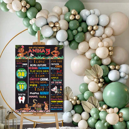 Moana Theme Chalkboard My Store