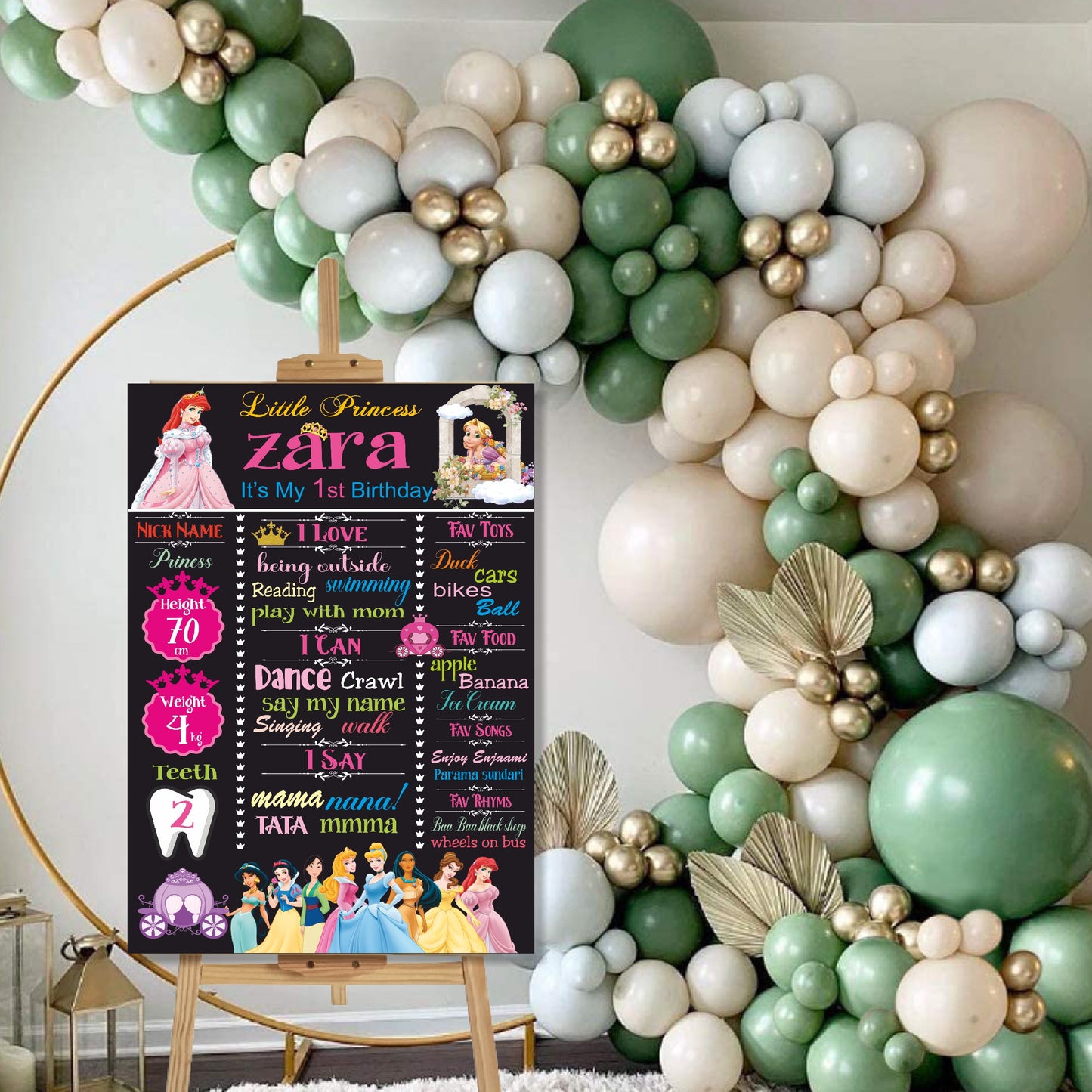Princess Theme Chalkboard