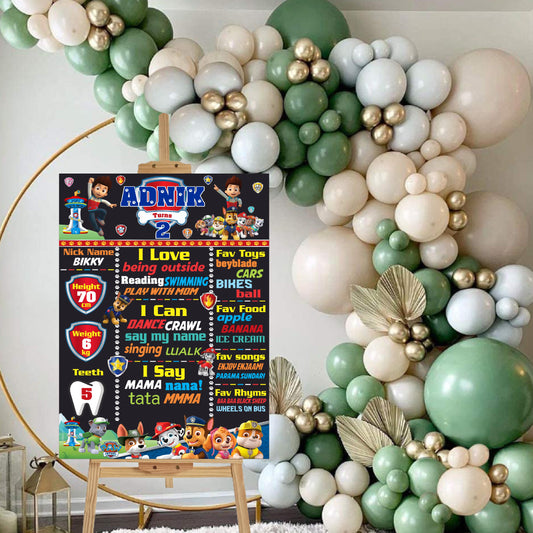 Paw Patrol Theme Chalkboard