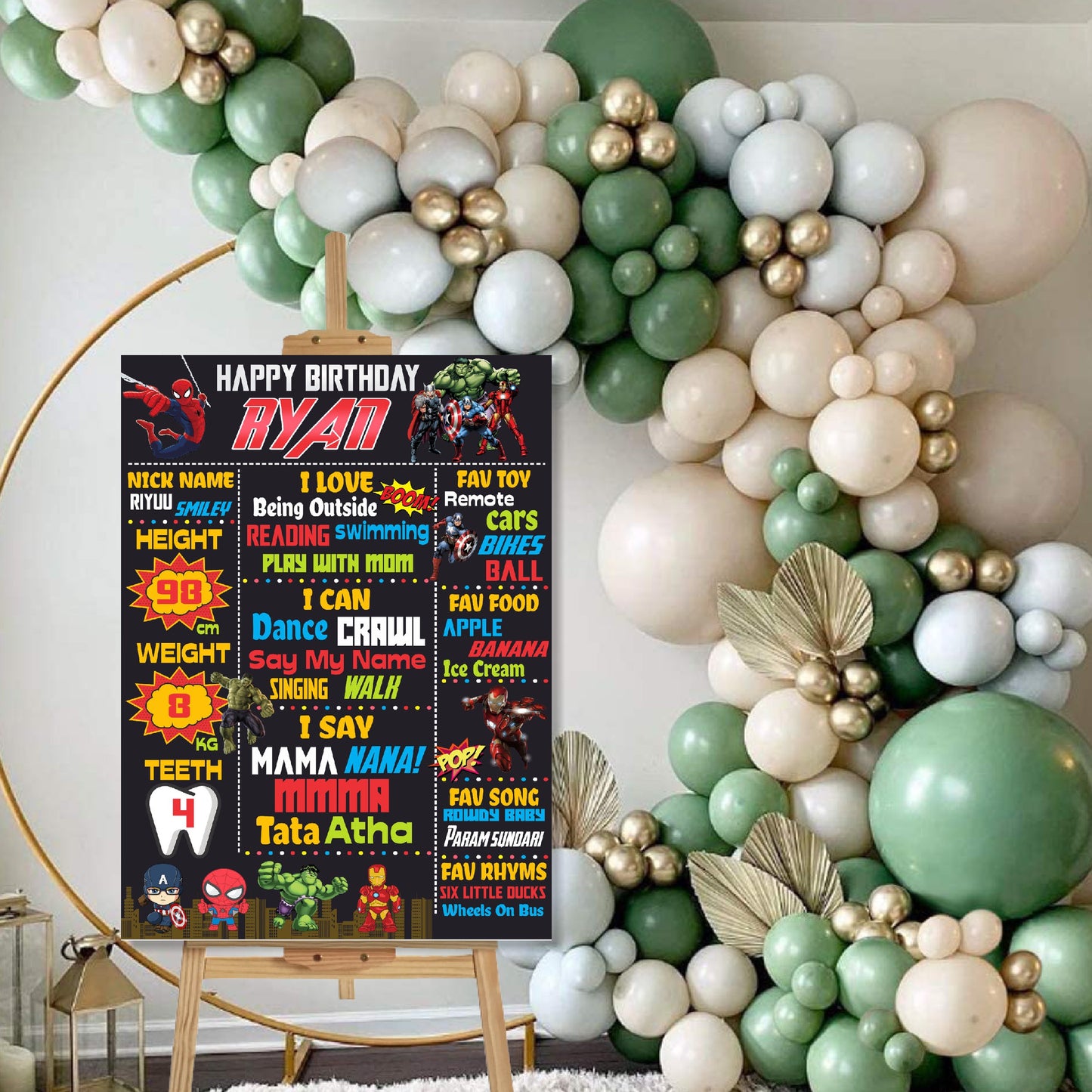 Avengers Theme Chalkboard