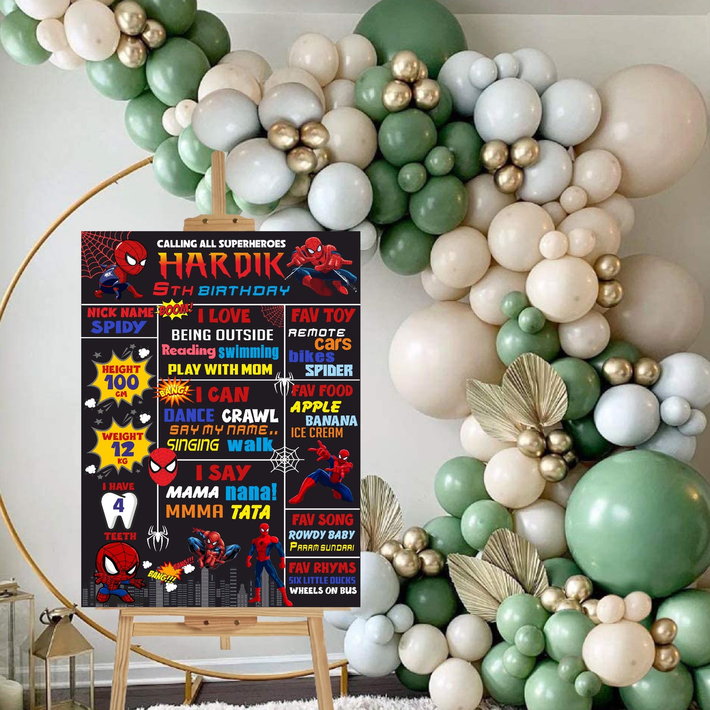 Spiderman Theme Chalkboard