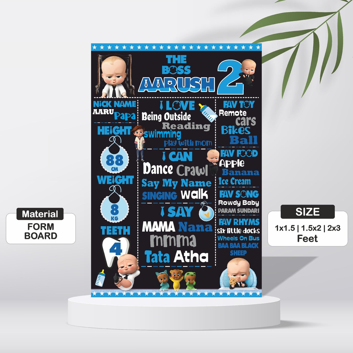 Boss Baby Theme Chalkboard