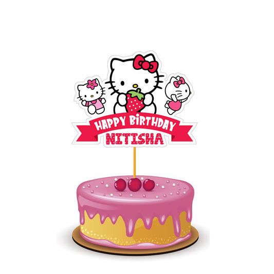 Hello Kitty Theme Caketopper