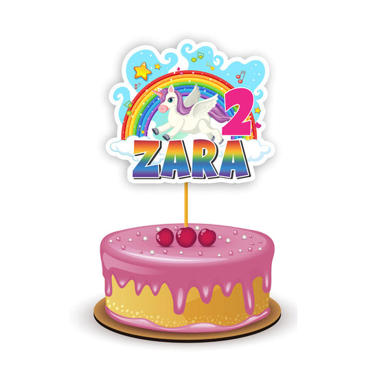 Unicorn Theme Caketopper