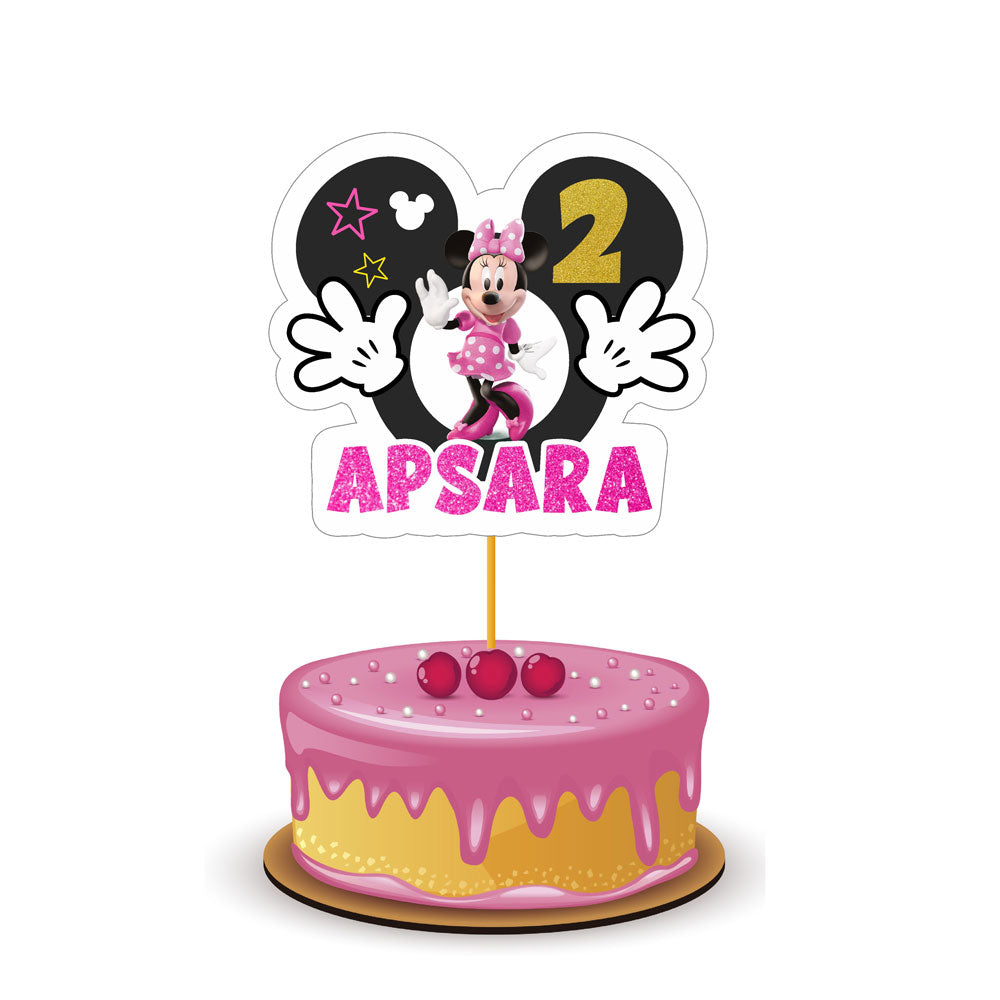 Minnie Mouse Theme Caketopper
