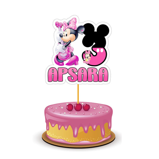 Minnie Mouse Theme Customized Caketopper