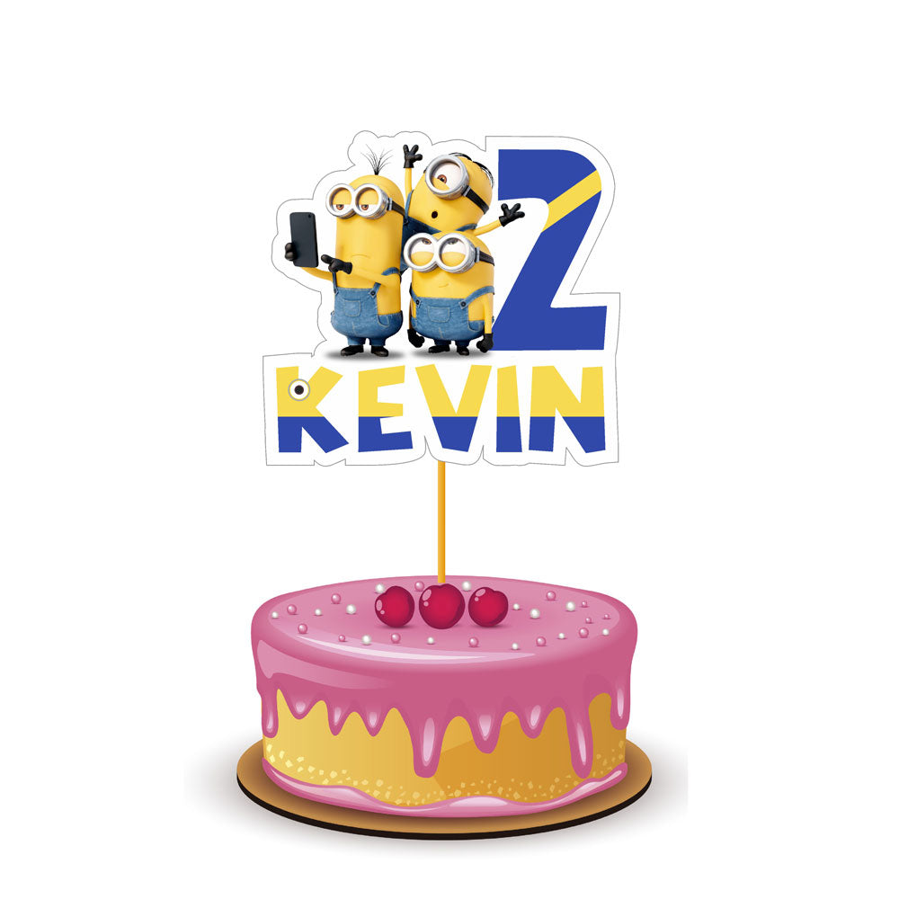 Minions Theme Customized Caketopper