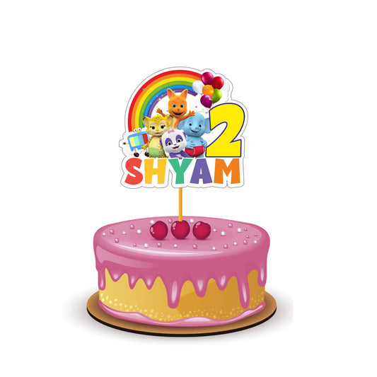 Word Party Theme Customized Caketopper