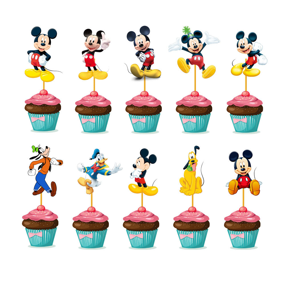 Mickey Mouse Theme Cupcake Topper