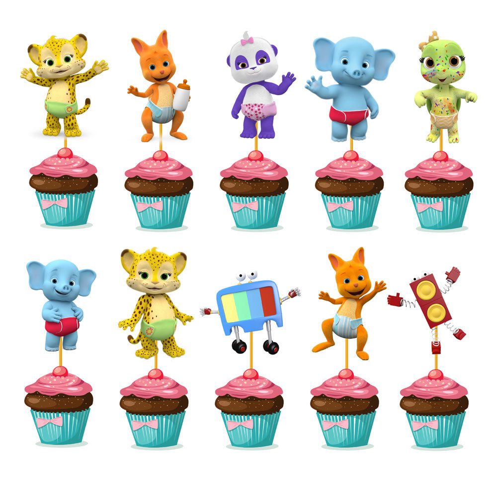 Word Party Theme Cupcake Topper