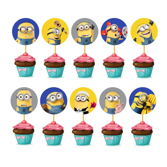 Minions Theme Classic Cupcake Topper